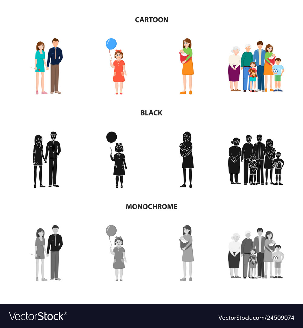 Isolated object of character and avatar icon
