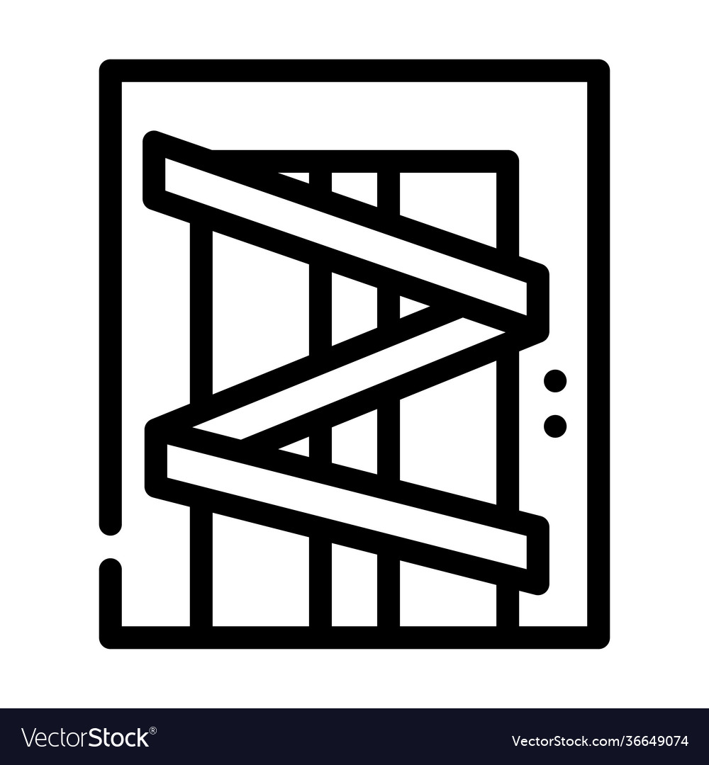 Lift repair line icon Royalty Free Vector Image