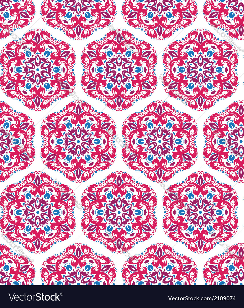 Seamless ornamental oriental pattern Royalty Free Vector