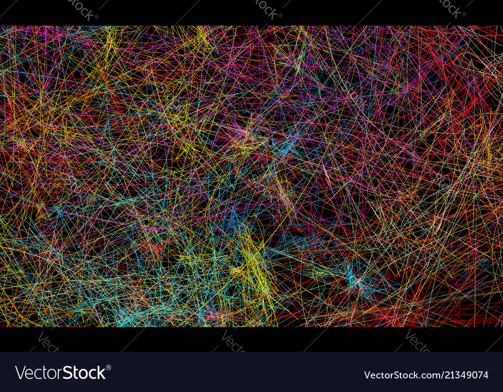 Set of colored lines a web fine vector image Set of colored lines a web fine