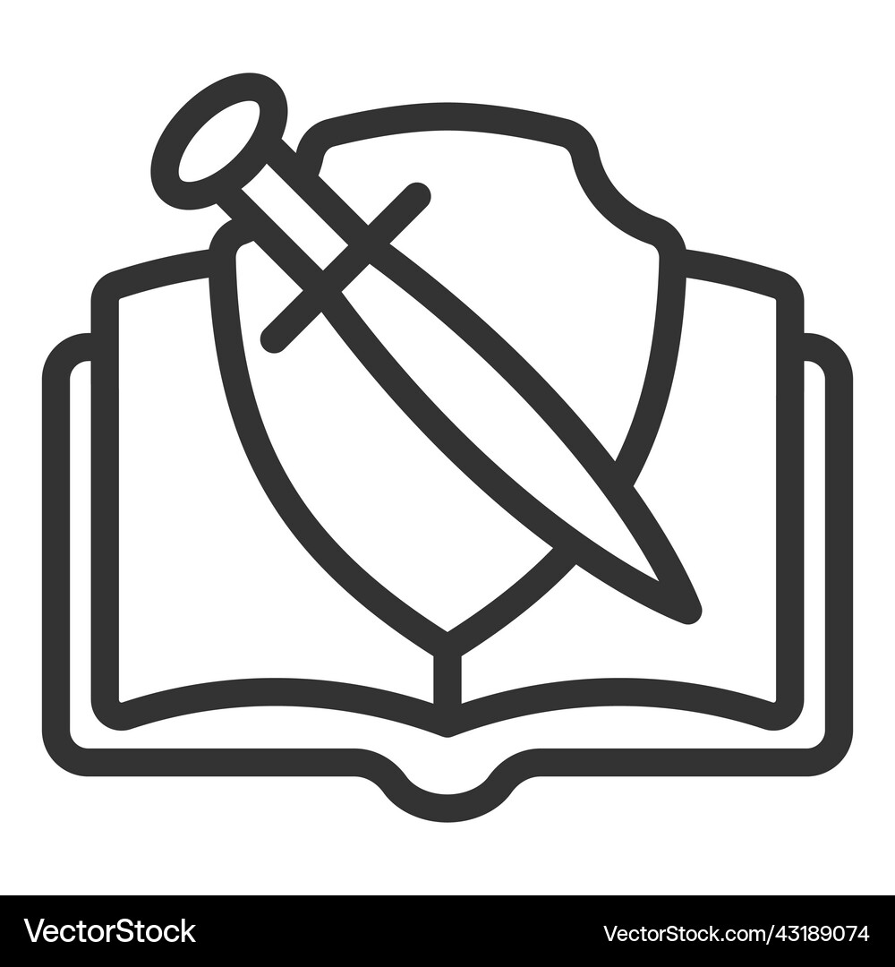 Shield and sword Royalty Free Vector Image - VectorStock
