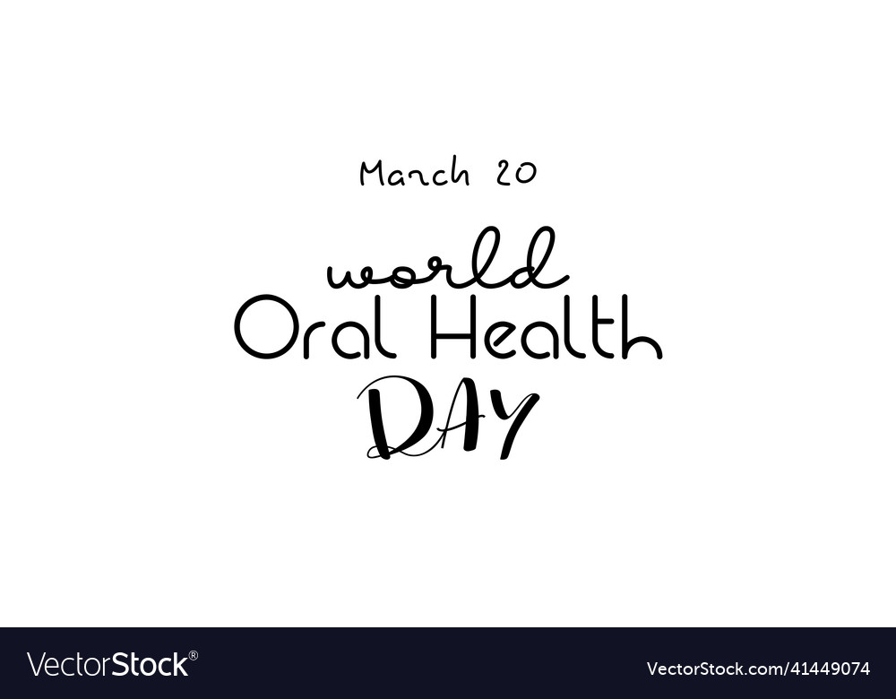 World Oral Health Day Health Awareness Brush Vector Image 8703