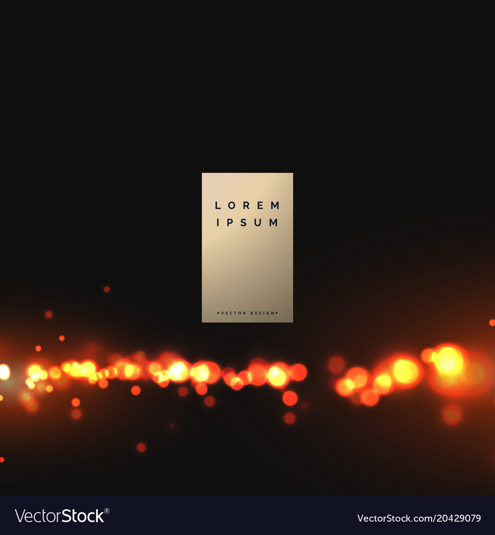 Abstract fire particles bokeh background