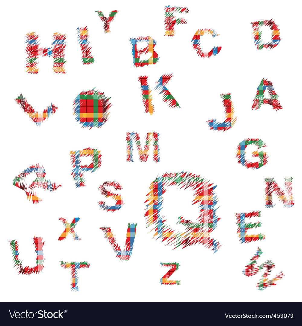 Alphabet letters pattern