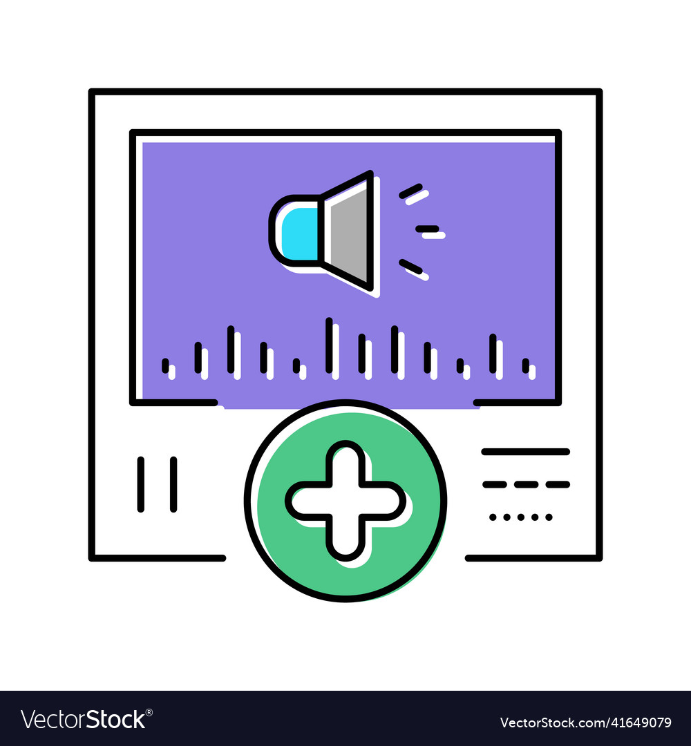 Audio message ugc color icon