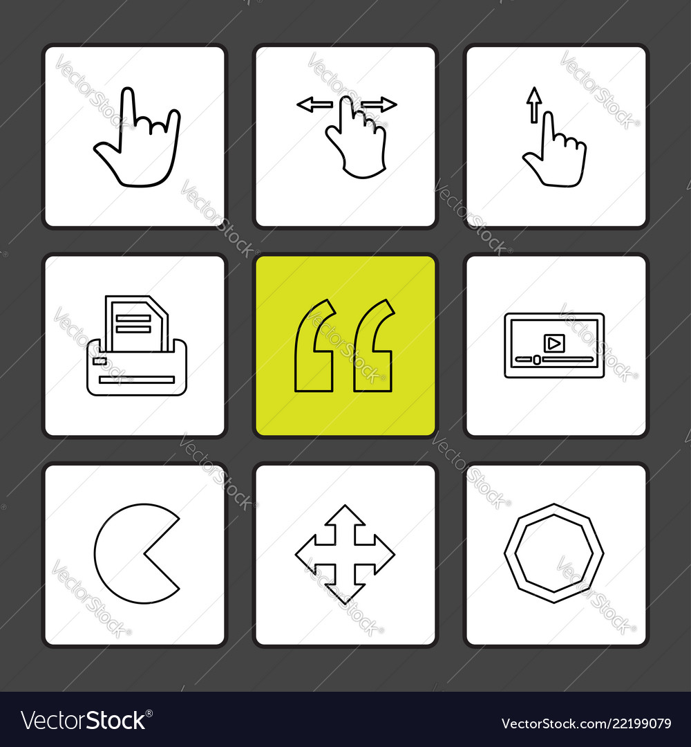 Commas dot slash hands pointer arrows