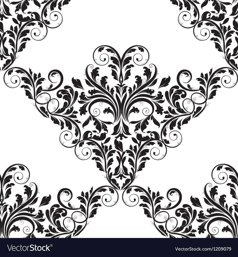 Damask seamless pattern