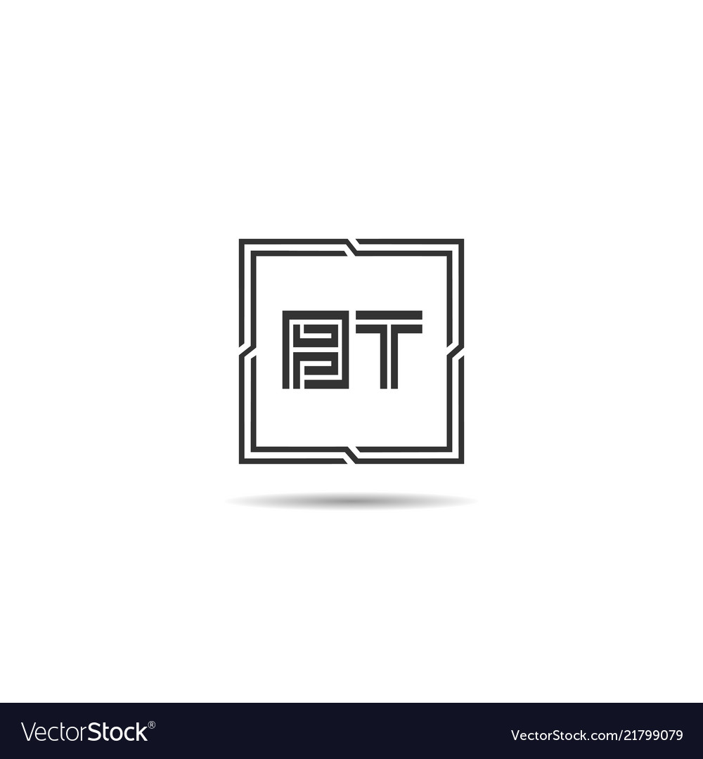 Initial letter bt logo template design