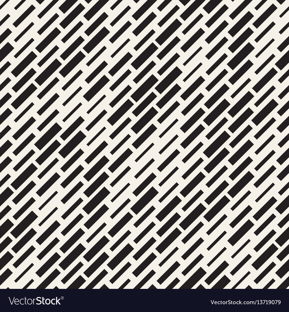 Irregular Black and White Dash Pattern