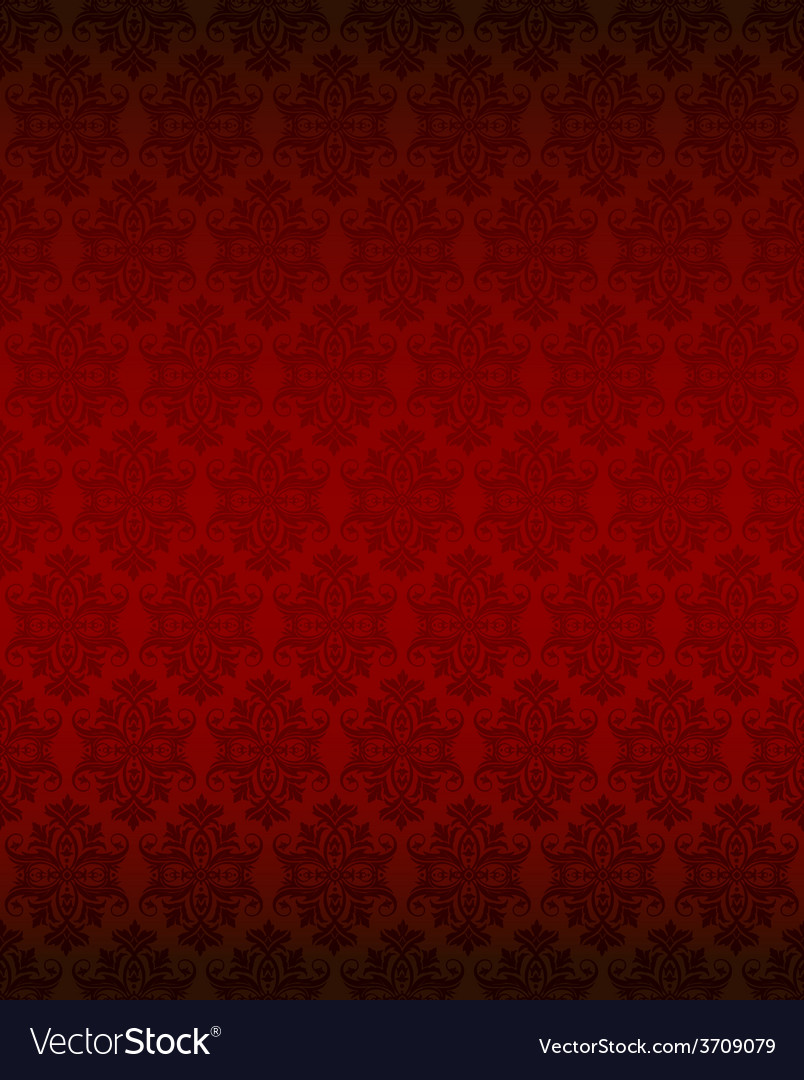 Luxury seamless red floral wallpaper