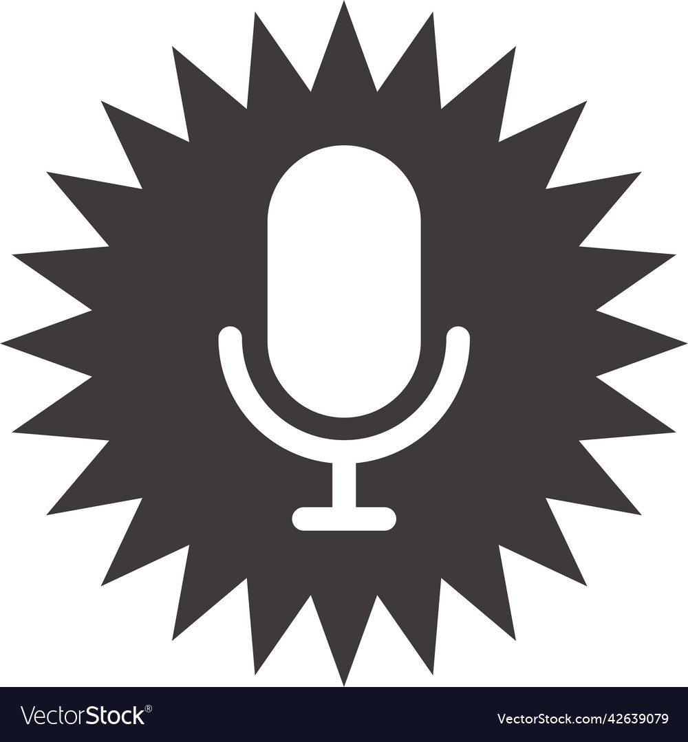 Microphone emphasis icon