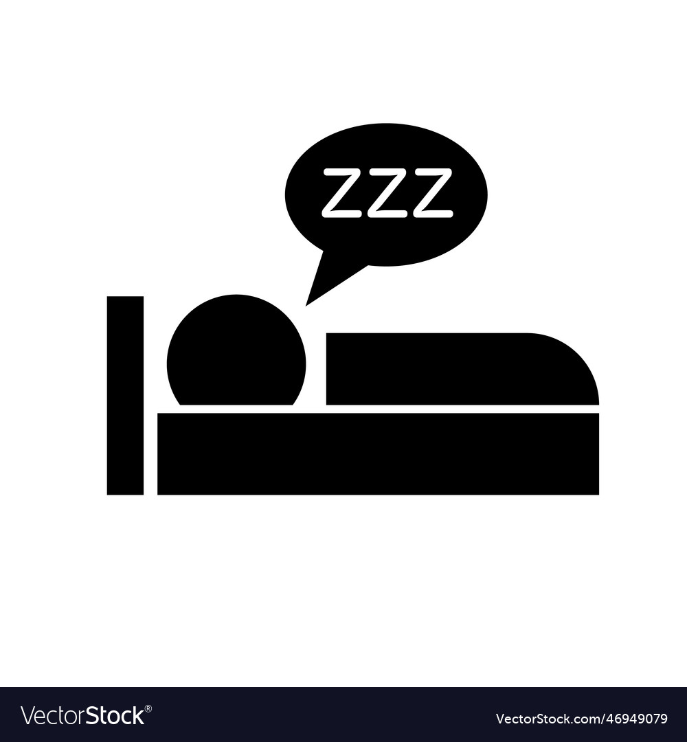 People sleeping in bed with zzz snoring Royalty Free Vector