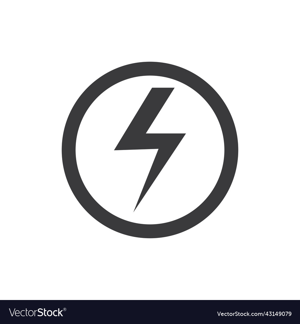 Power lightning logo Royalty Free Vector Image