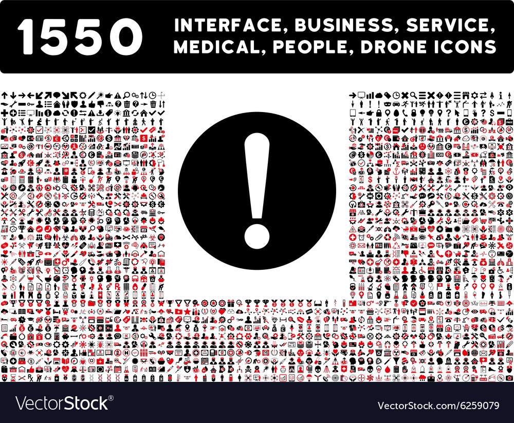 Problem icon and more interface business tools