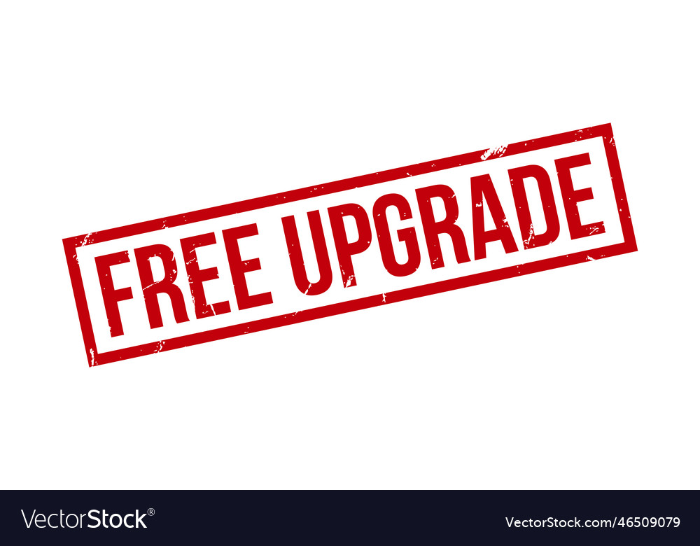 Red Free Upgrade Stamp