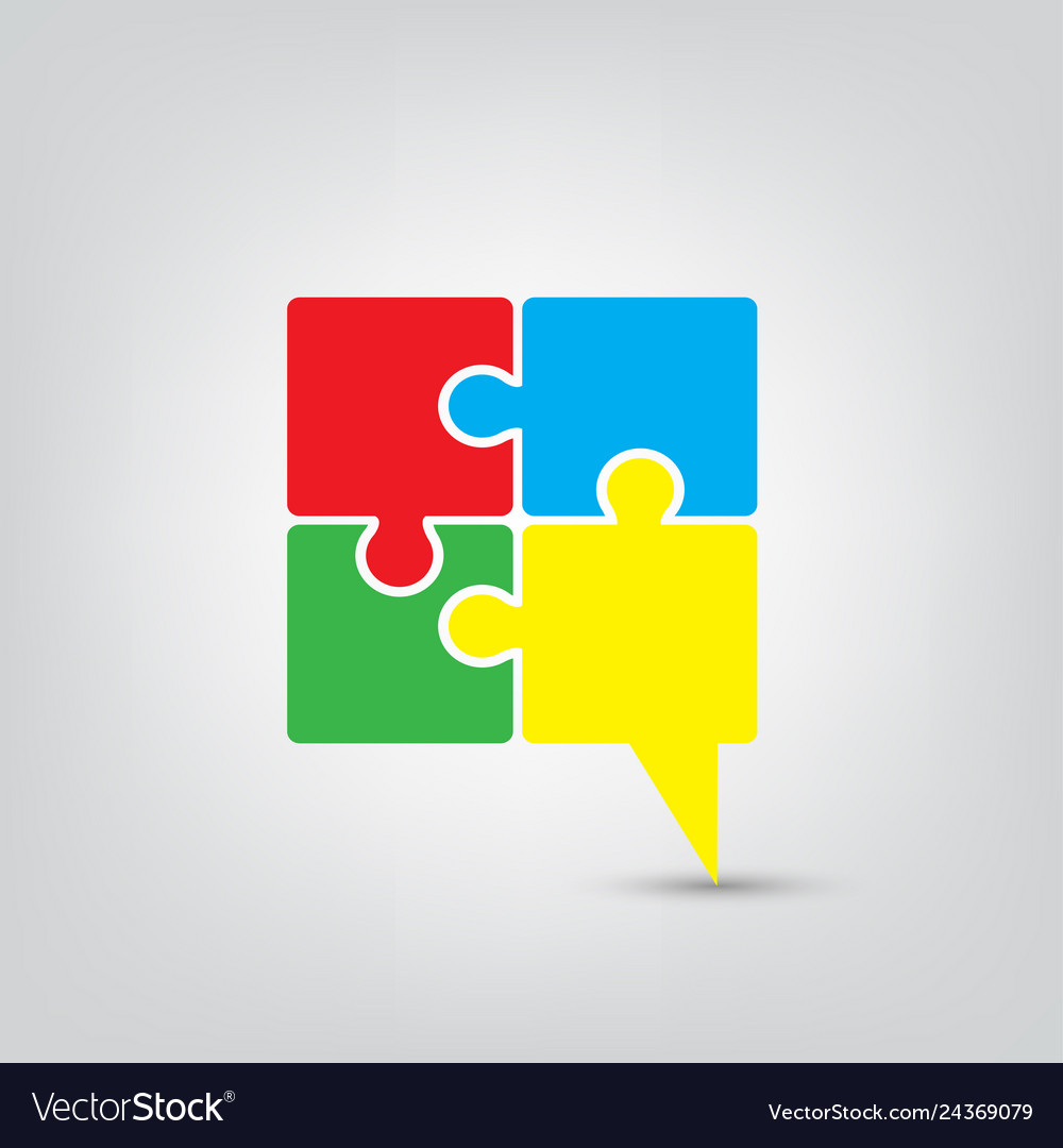 Talk-Symbol Rede Blase Puzzle