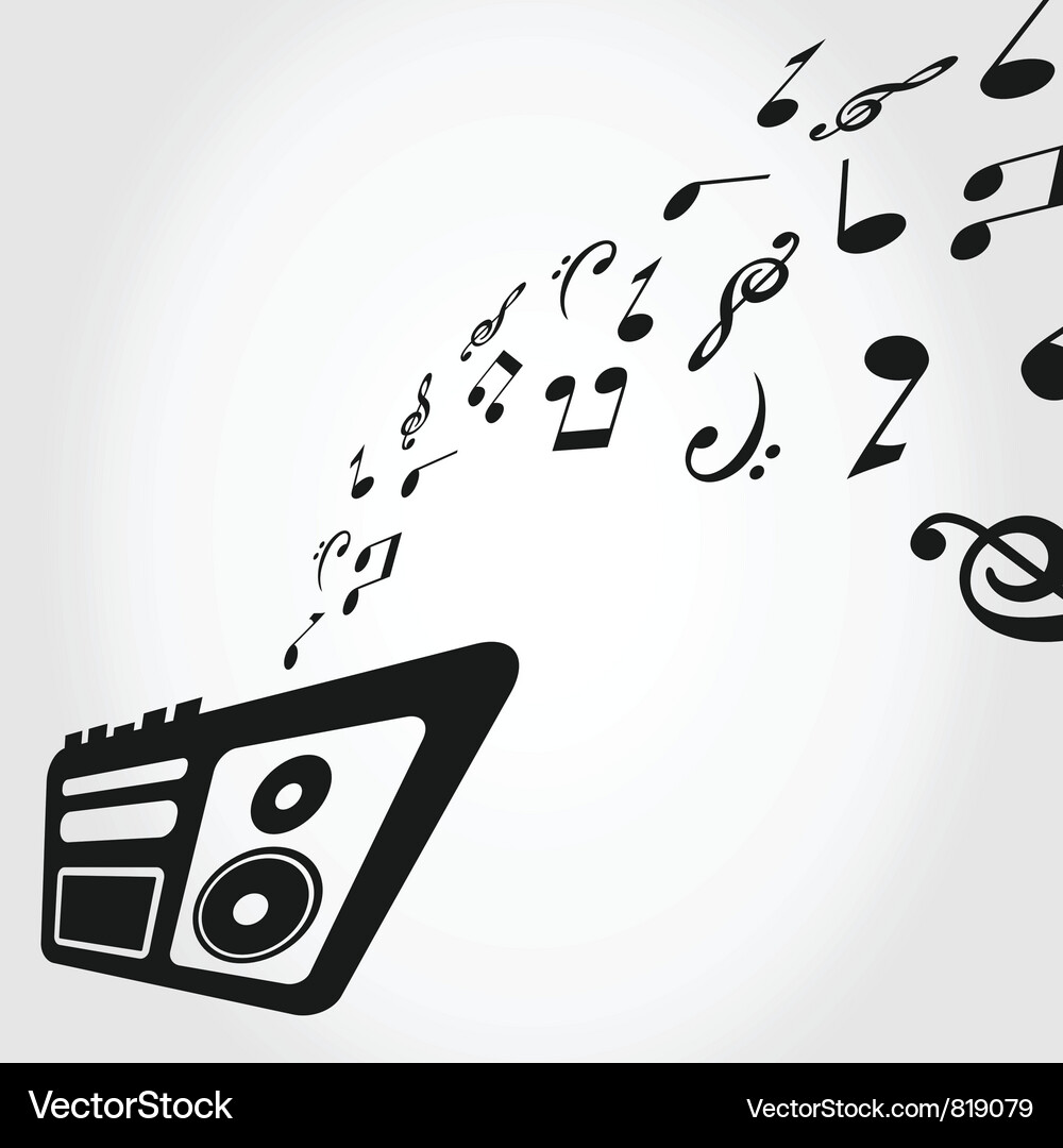 Tape recorder Royalty Free Vector Image - VectorStock