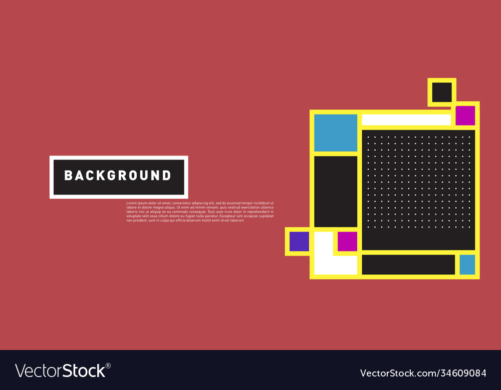Abstract colorful rectangle background for banner Vector Image Abstract colorful rectangle background for banner