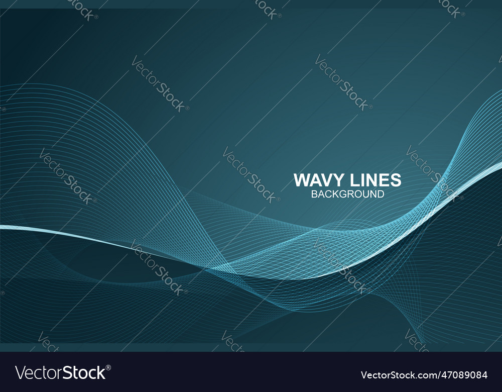 Abstract wavy lines background in design