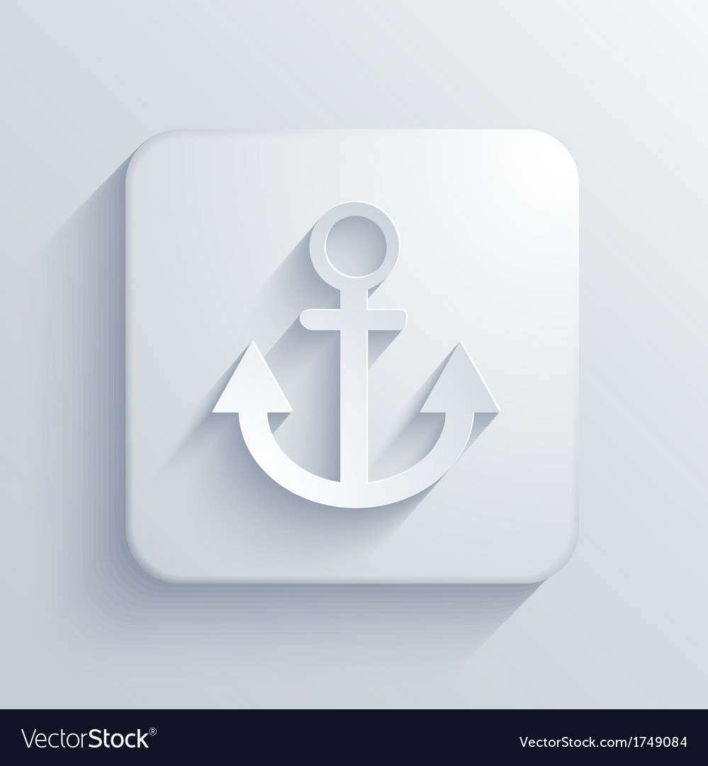 Anchor Icon - White on Light Background