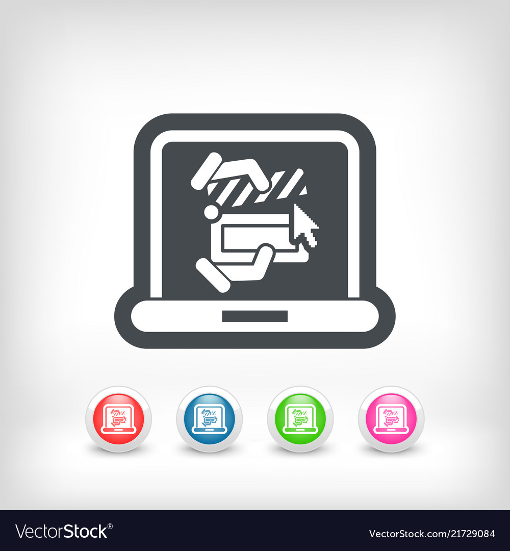 Clapboard computer icon