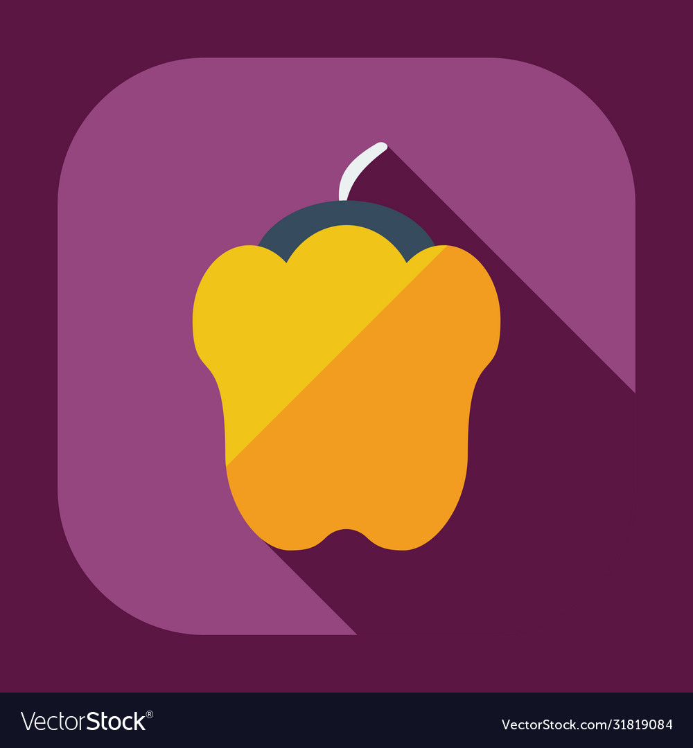 Flat modern design with shadow icons pepper