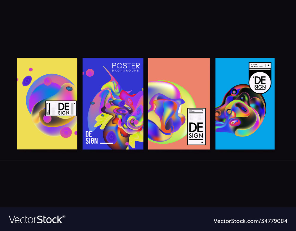 Landing page background template with colorful