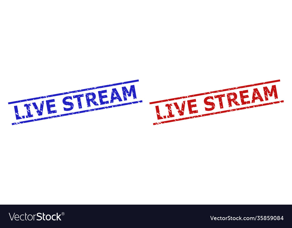 Live stream seals with grunged texture