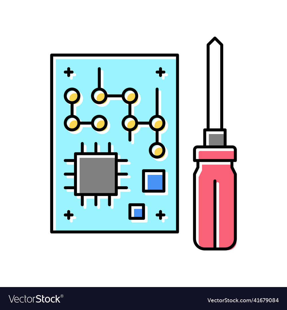 Microchip make geek color icon