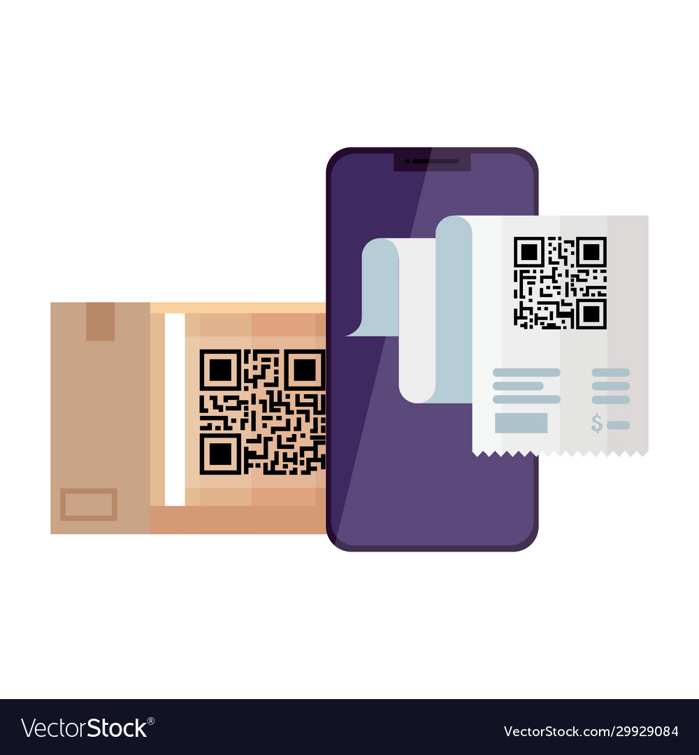 Qr code paper and smartphone design