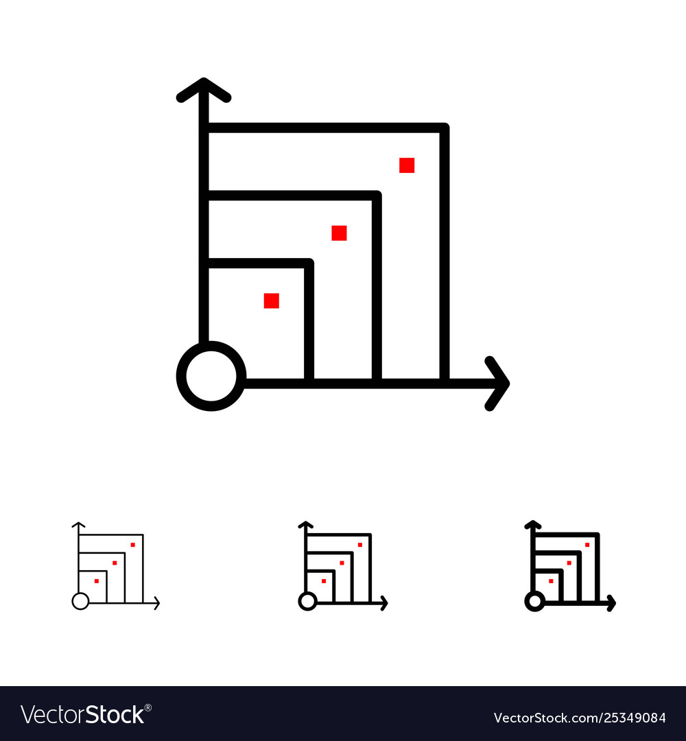 Scalable system science bold vector image Scalable system science bold
