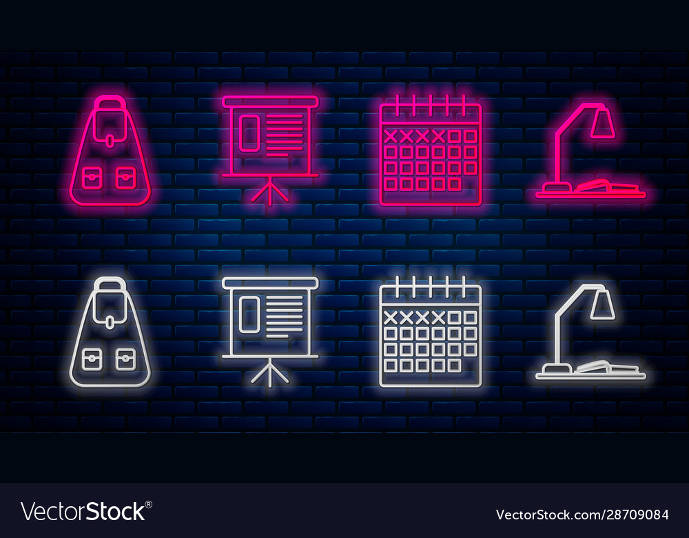 Set line financial board with graph schedule vector image Set line financial board with graph schedule