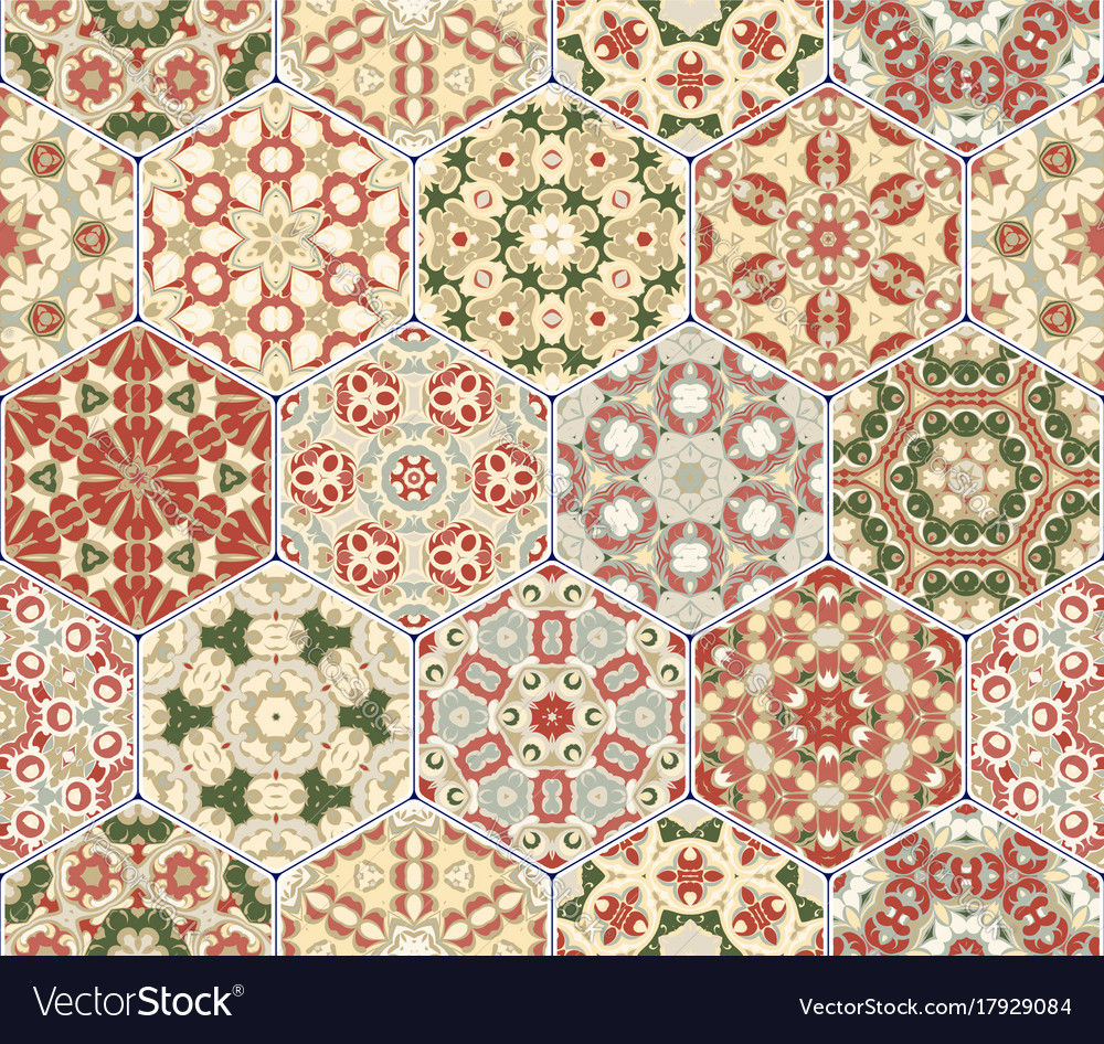 Set of hexagonal patterns