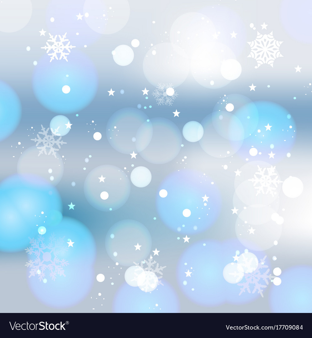 Winter card with snowflakes