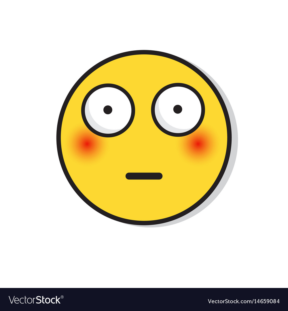 Yellow Sad Face Shocked Negative People Emotion Vector Image