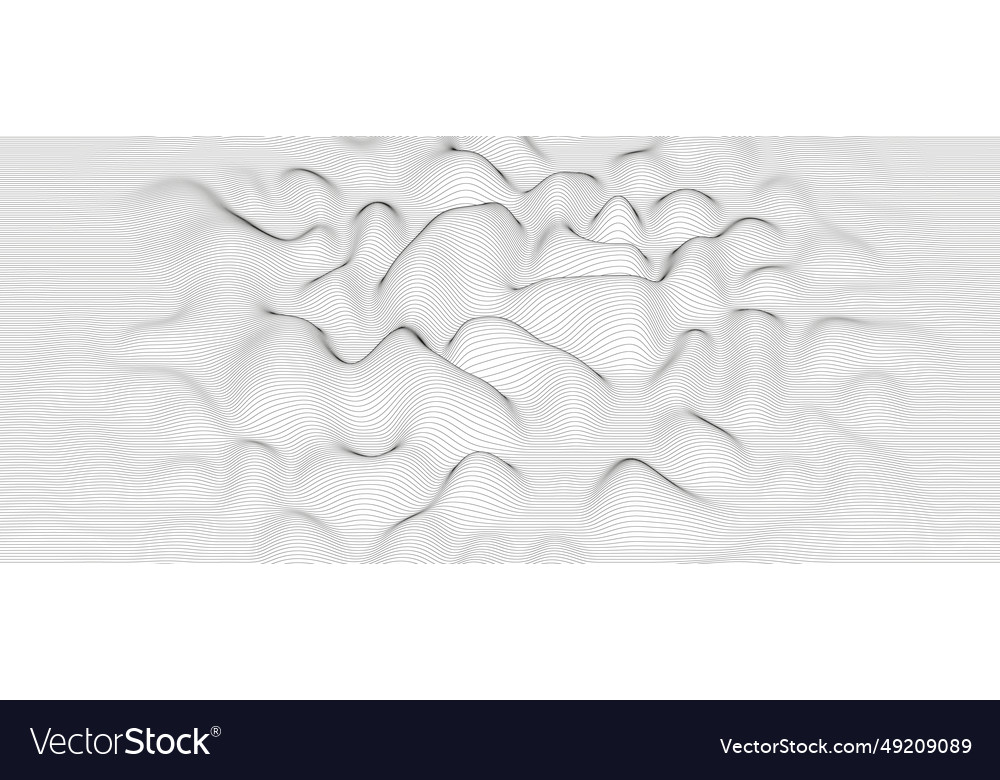 Abstract background with distorted line shapes vector image Abstract background with distorted line shapes