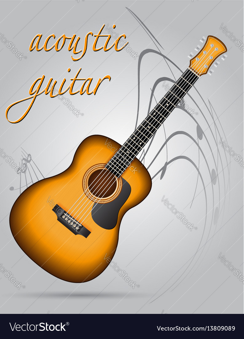 Akustik Gitarre Musikinstrumente Stock