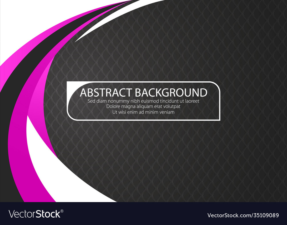 Black background with purple curve line color Vector Image