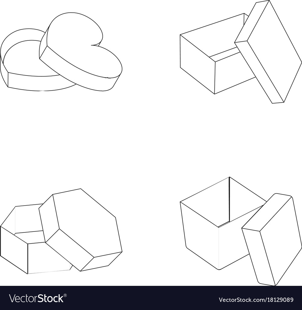 Box container package and other web icon