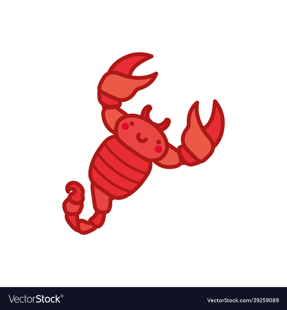 Cute scorpio design Royalty Free Vector Image - VectorStock