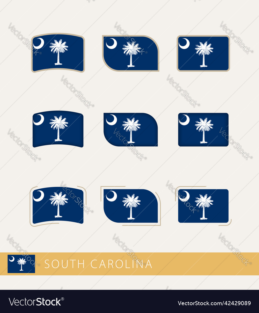 Flags of south carolina collection