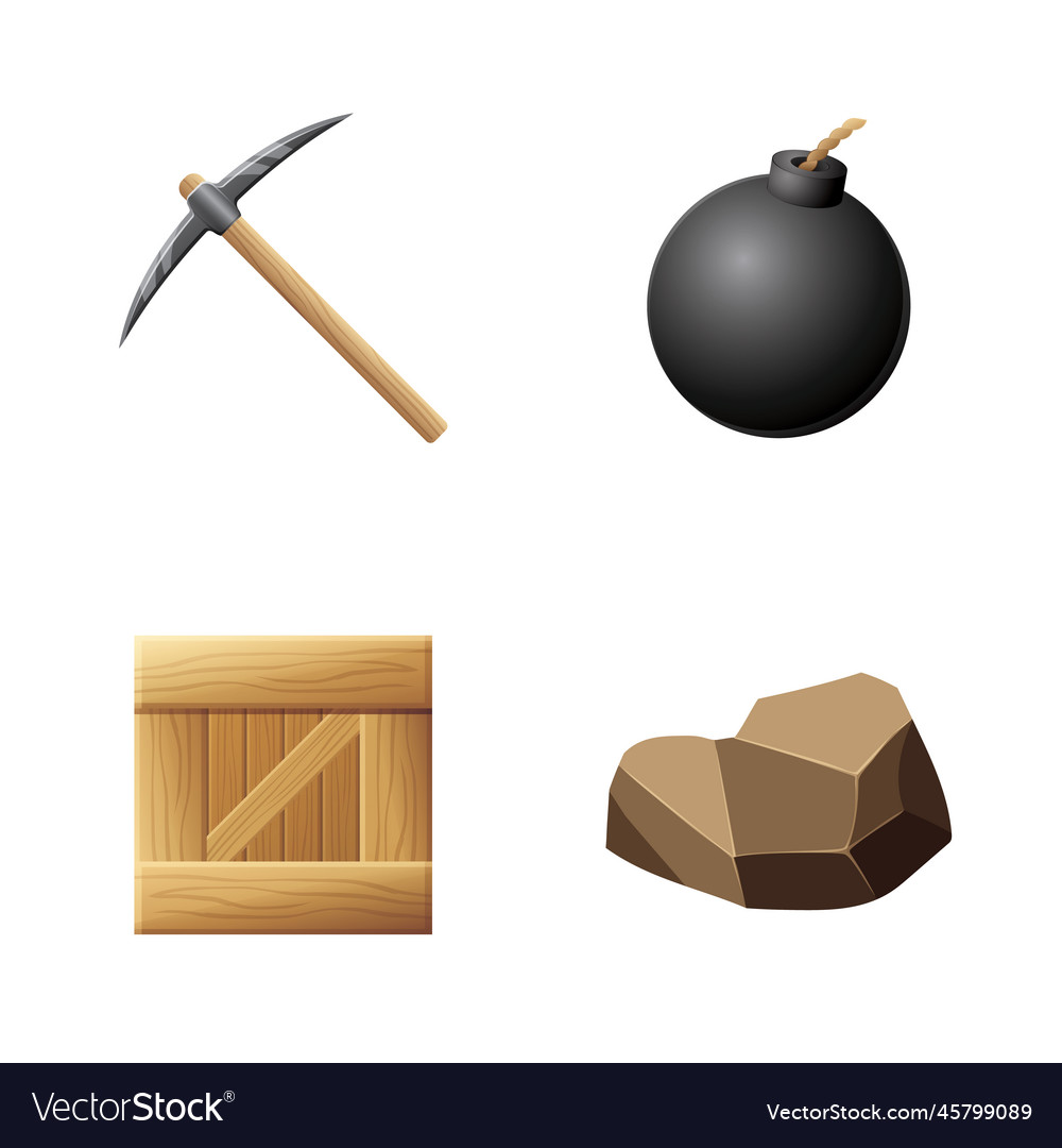 Game ui assets set gaming user interface icons vector image Game ui assets set gaming user interface icons