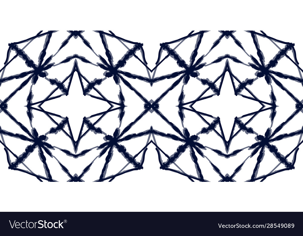 Indigo tribal seamless pattern