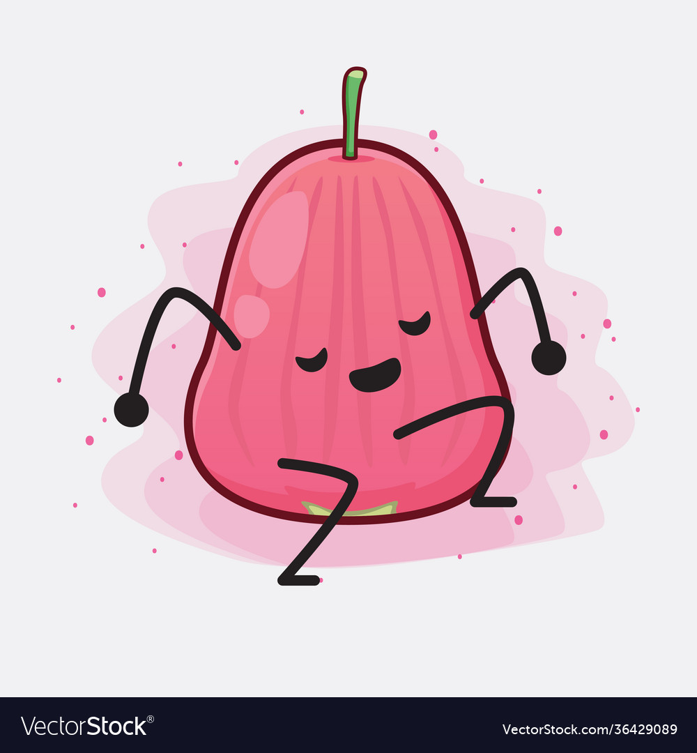 Java apple fruit cute character with simple face
