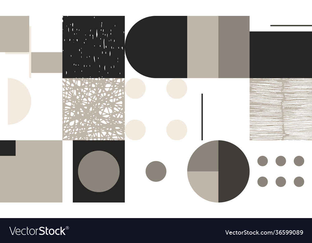 Pattern with abstract geometric shapes vector image Pattern with abstract geometric shapes
