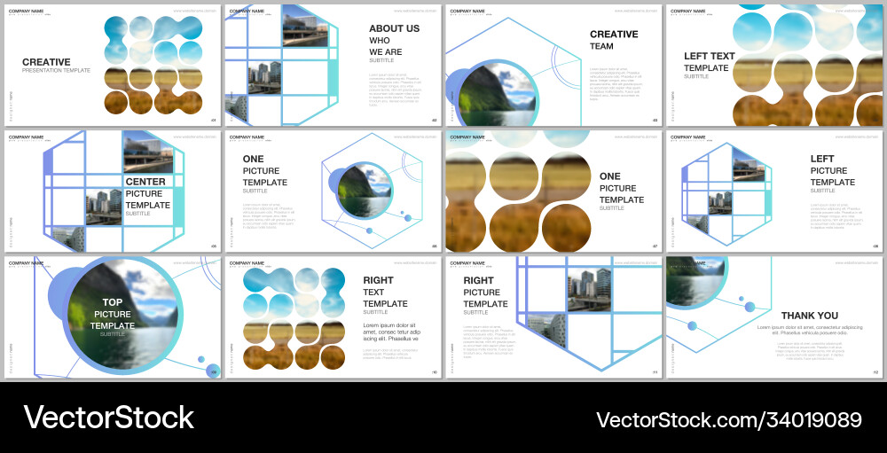 Presentation templates multipurpose Royalty Free Vector