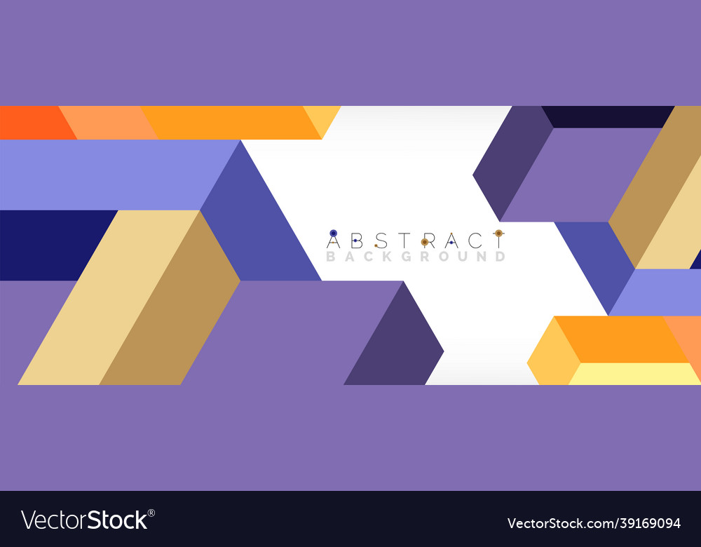 Abstract background 3d cubes cubic elements vector image Abstract background 3d cubes cubic elements
