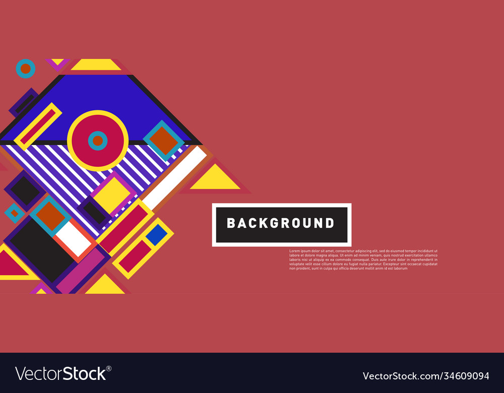 Abstract colorful rectangle background for banner