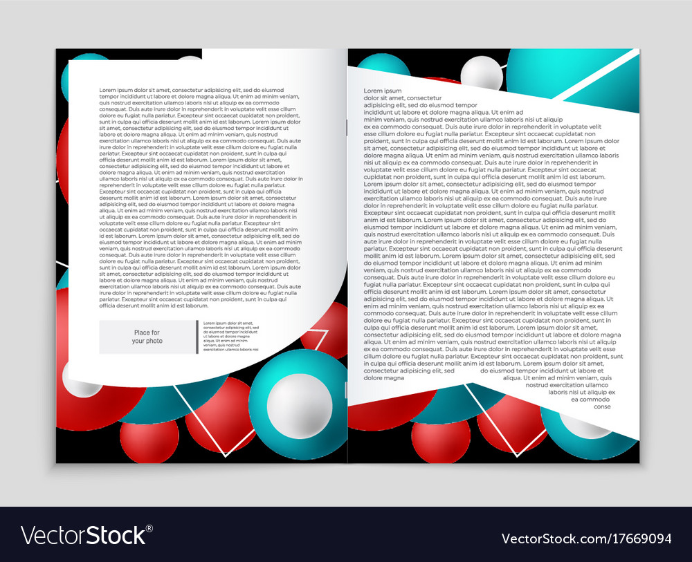 Abstract layout background set for art