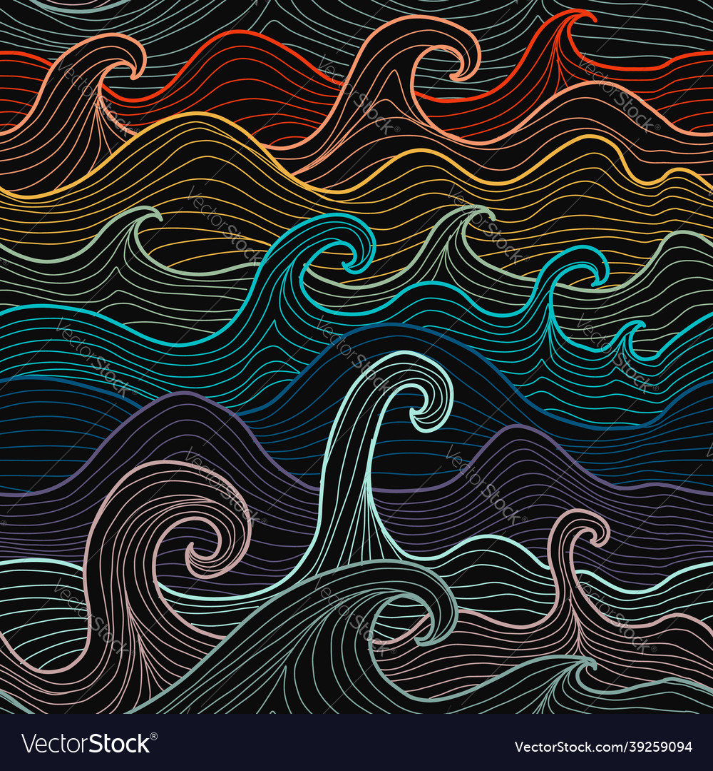 Abstract sea background seamless pattern for your vector image Abstract sea background seamless pattern for your
